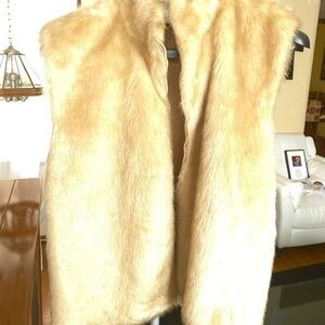 Vest fur coat